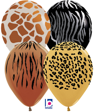 11" Latex - Animal Print