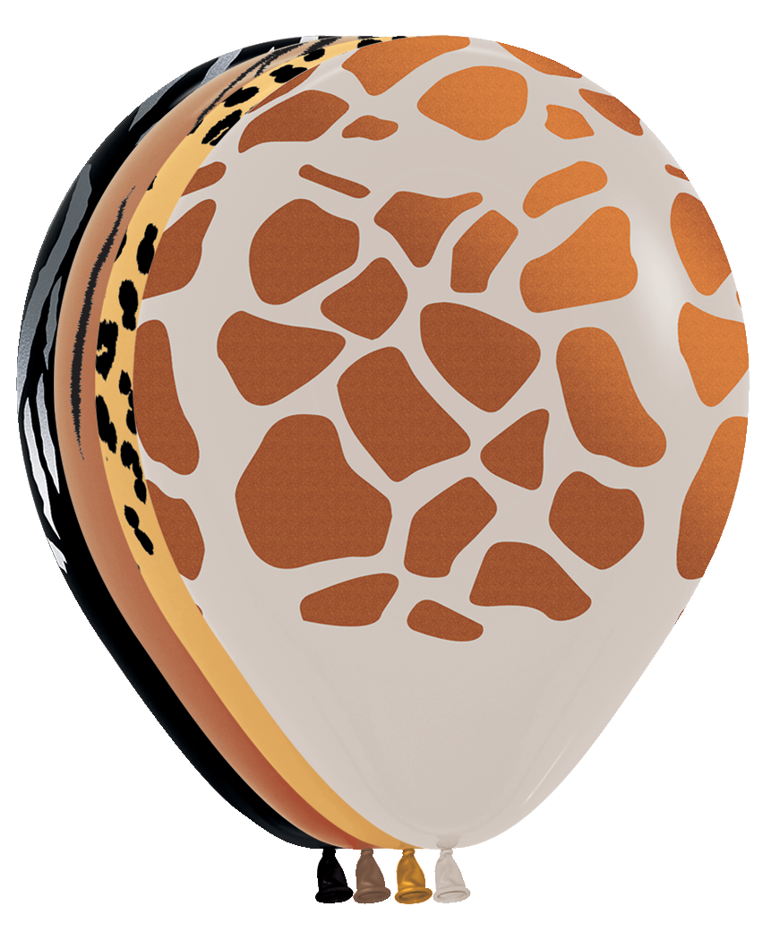 11" Latex - Animal Print