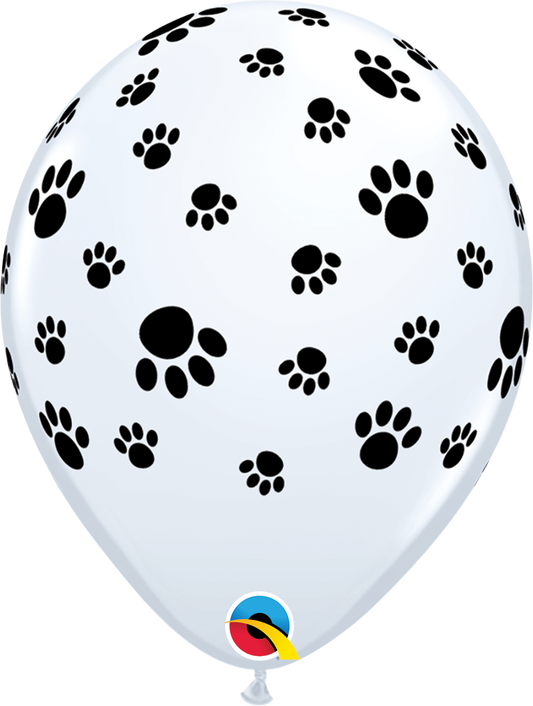 11" Latex - Paw Prints