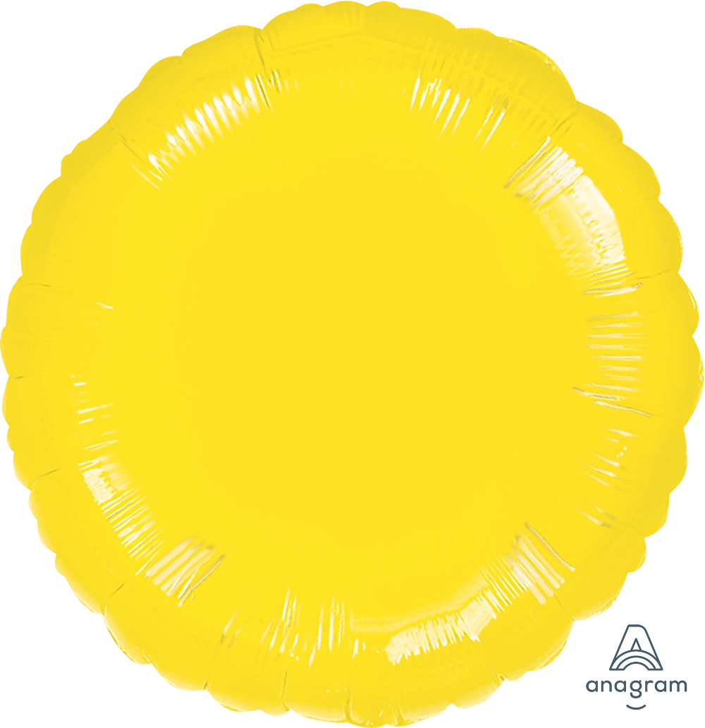17" Yellow Circle Foil