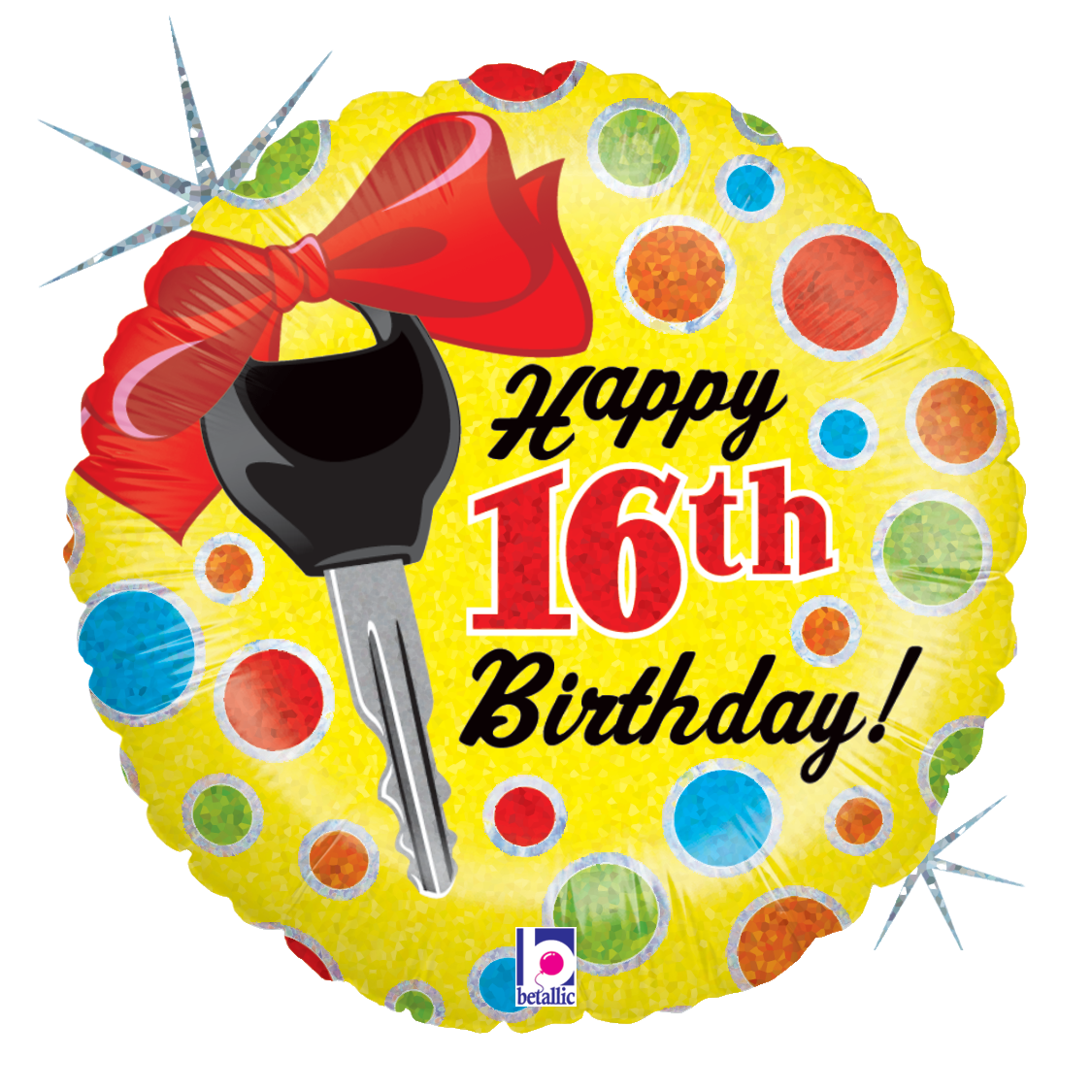Happy Birthday - 16th Key with Bow