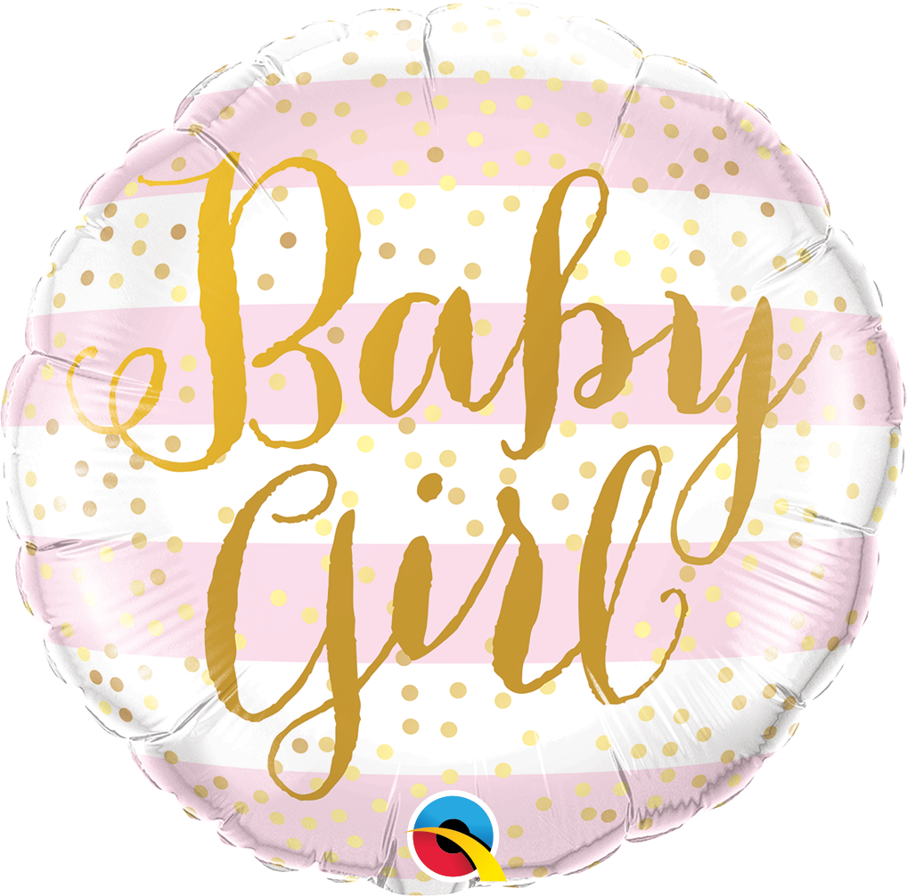 Baby Girl Balloon Bouquet Bundle