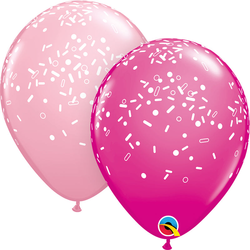 11" Latex - Sprinkles & Dots