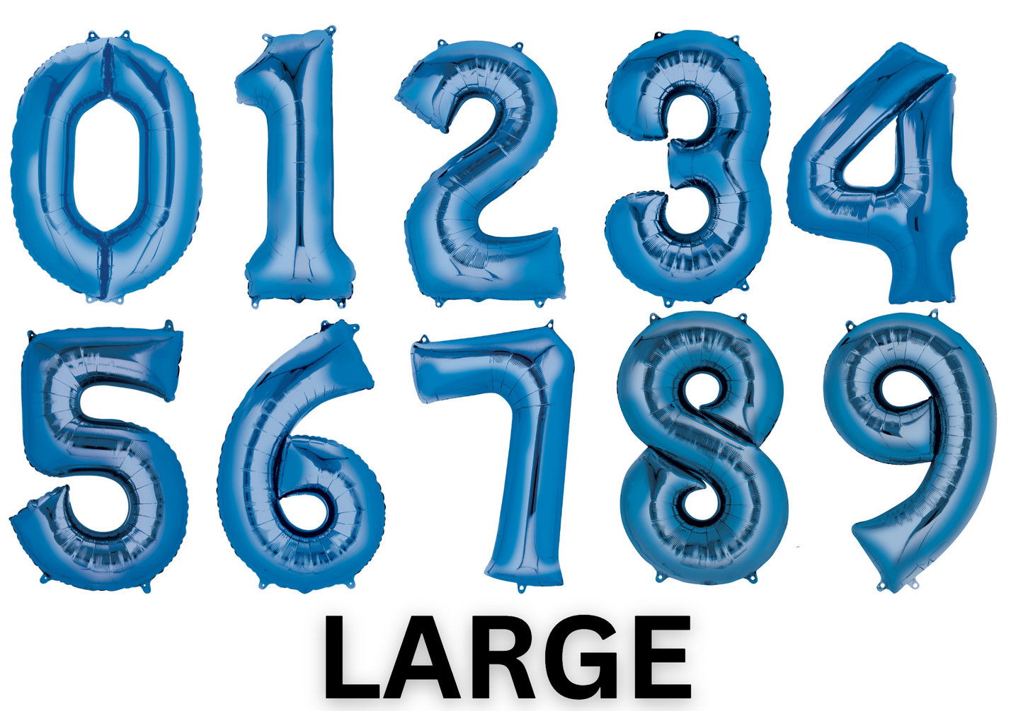 Large 34" Blue Numbers