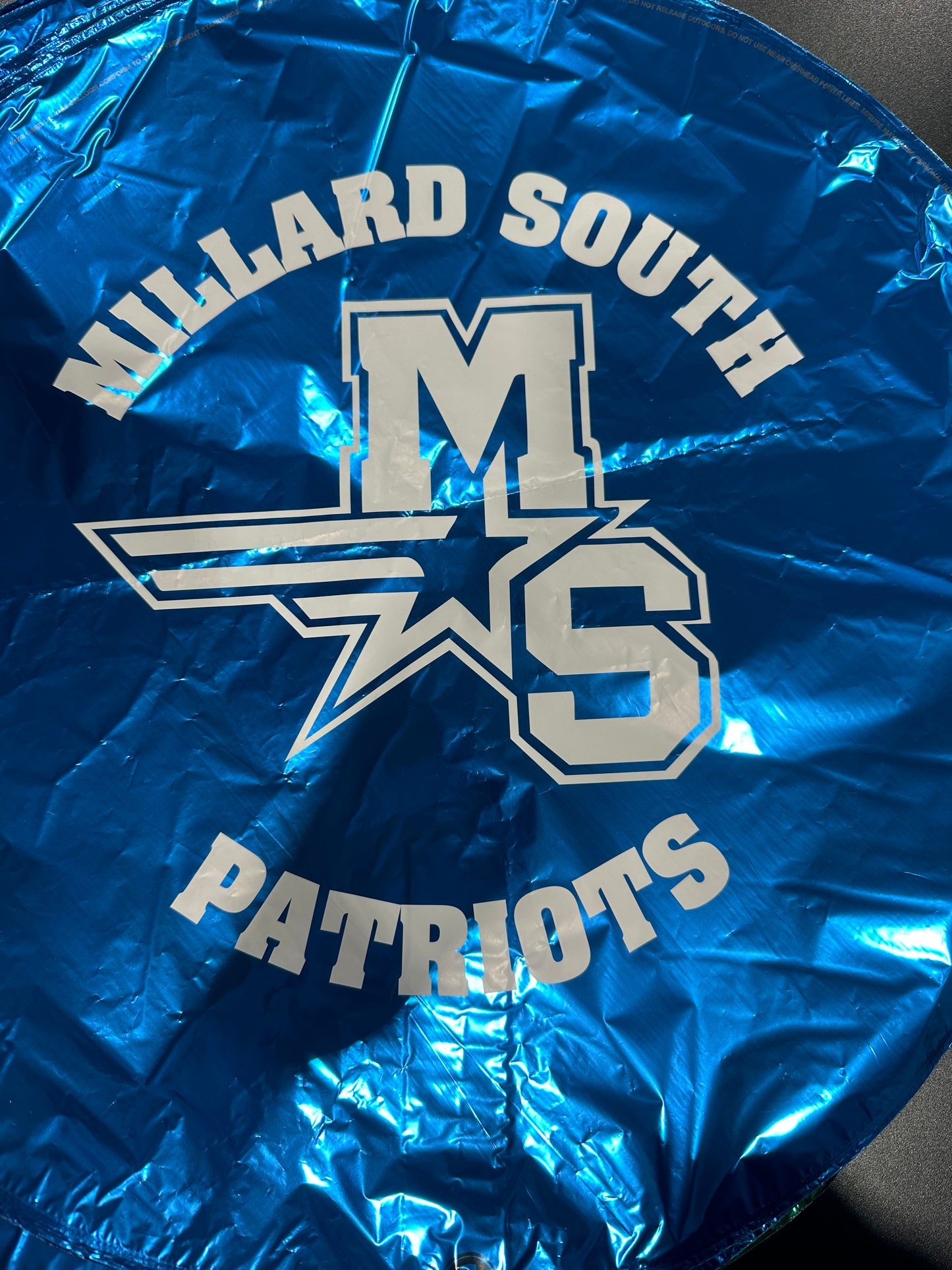18" Millard South Patriots Foil Balloon