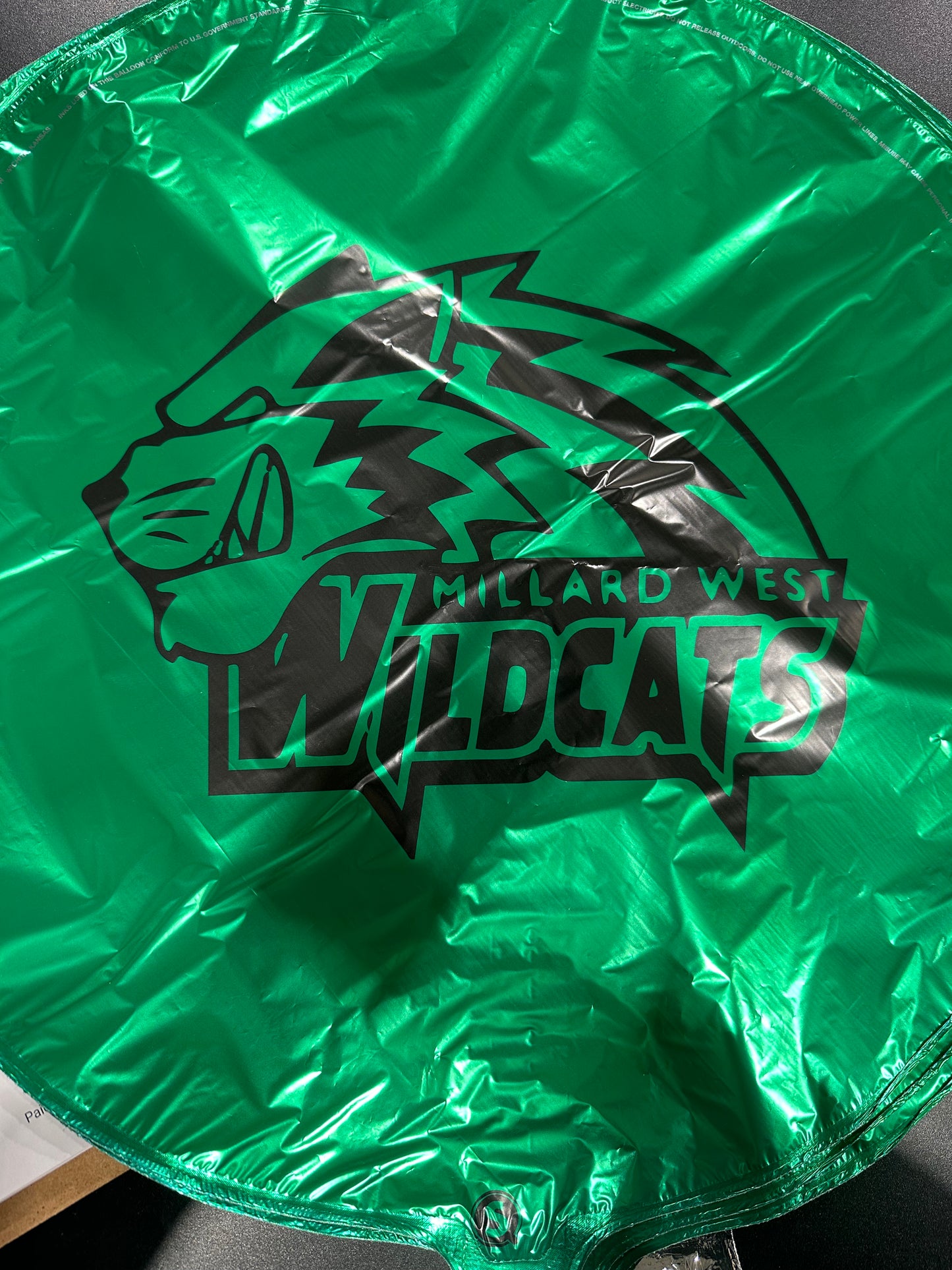 18" Millard West Wildcats Foil Balloon