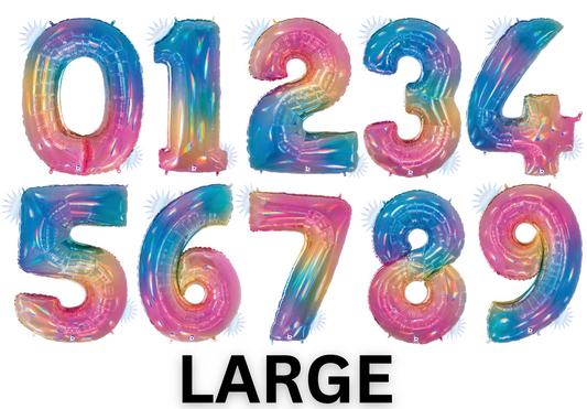 40" Opal Rainbow Number