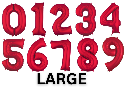 Large Red Numbers