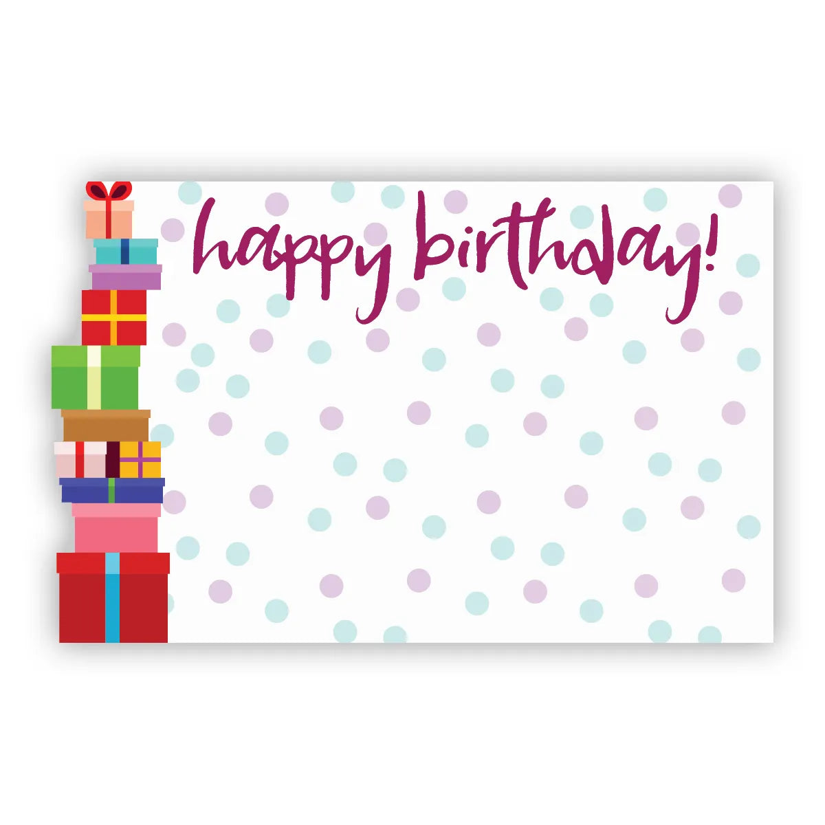 Happy Birthday Presents - Enclosure Card