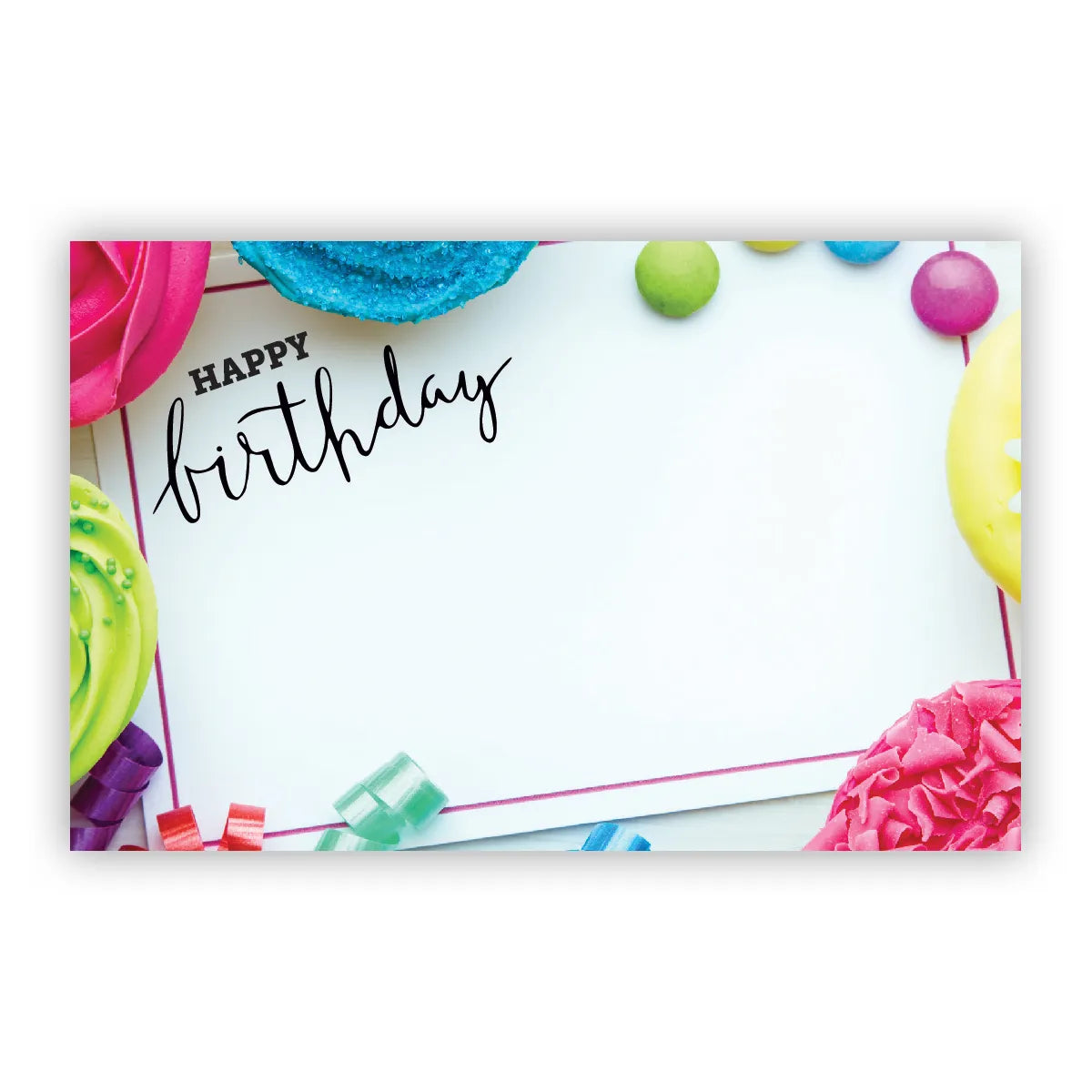 Happy Birthday Cupcake - Enclosure Card