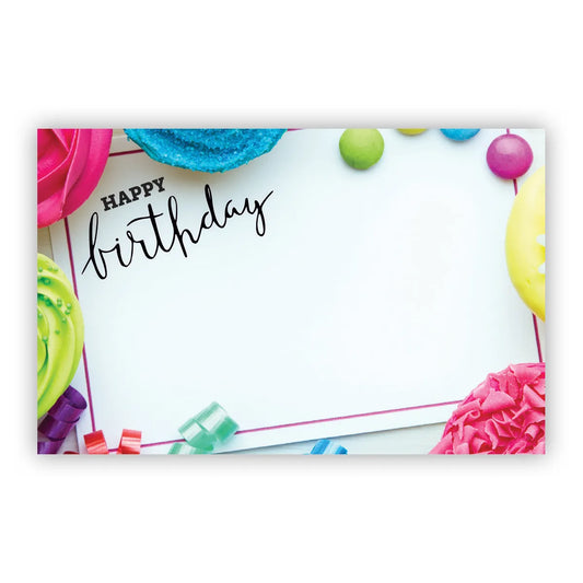 Happy Birthday Cupcake - Enclosure Card