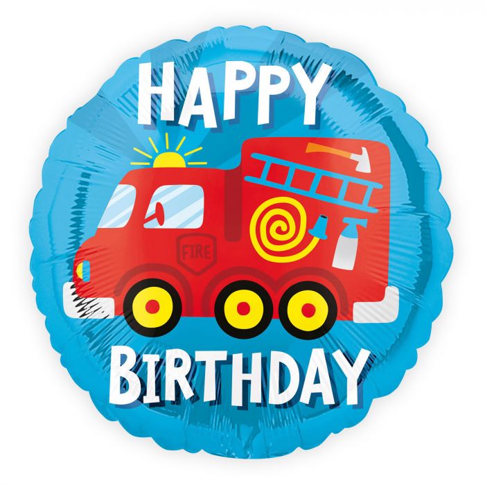 Happy Birthday - Fire Truck