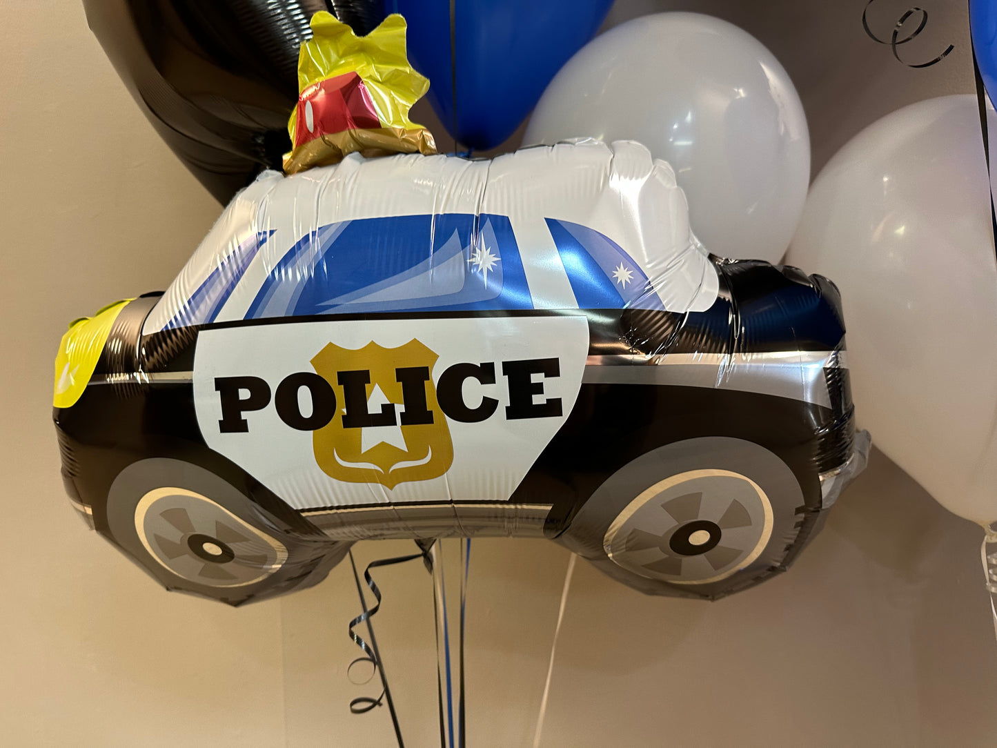 24" Police Car Shape Foil Balloon
