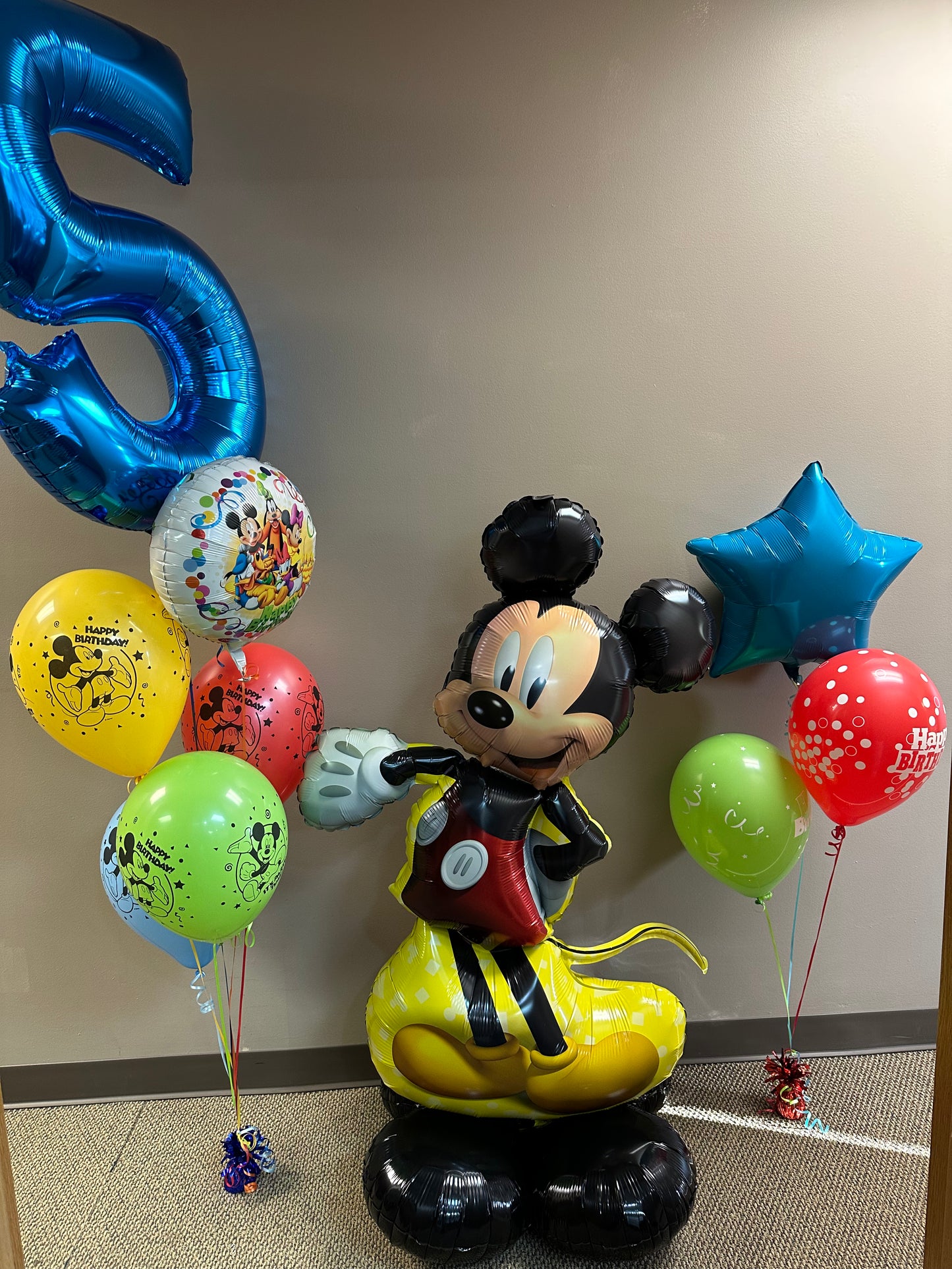 Large 34" Blue Numbers