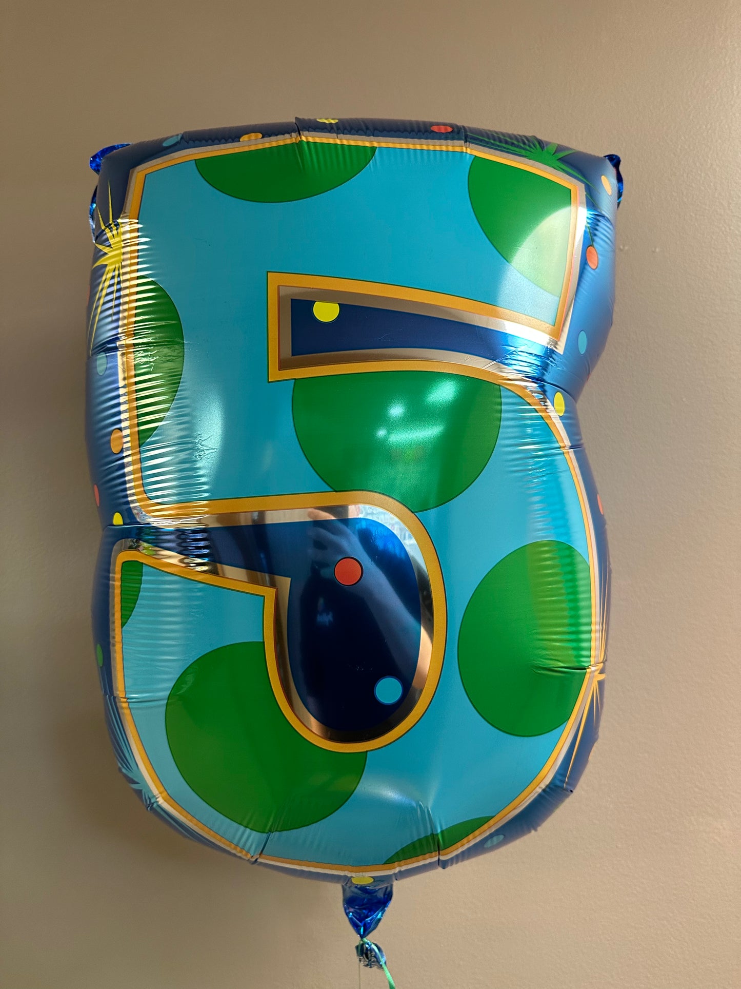 20" Colorful Jr Numbers Foil Balloon