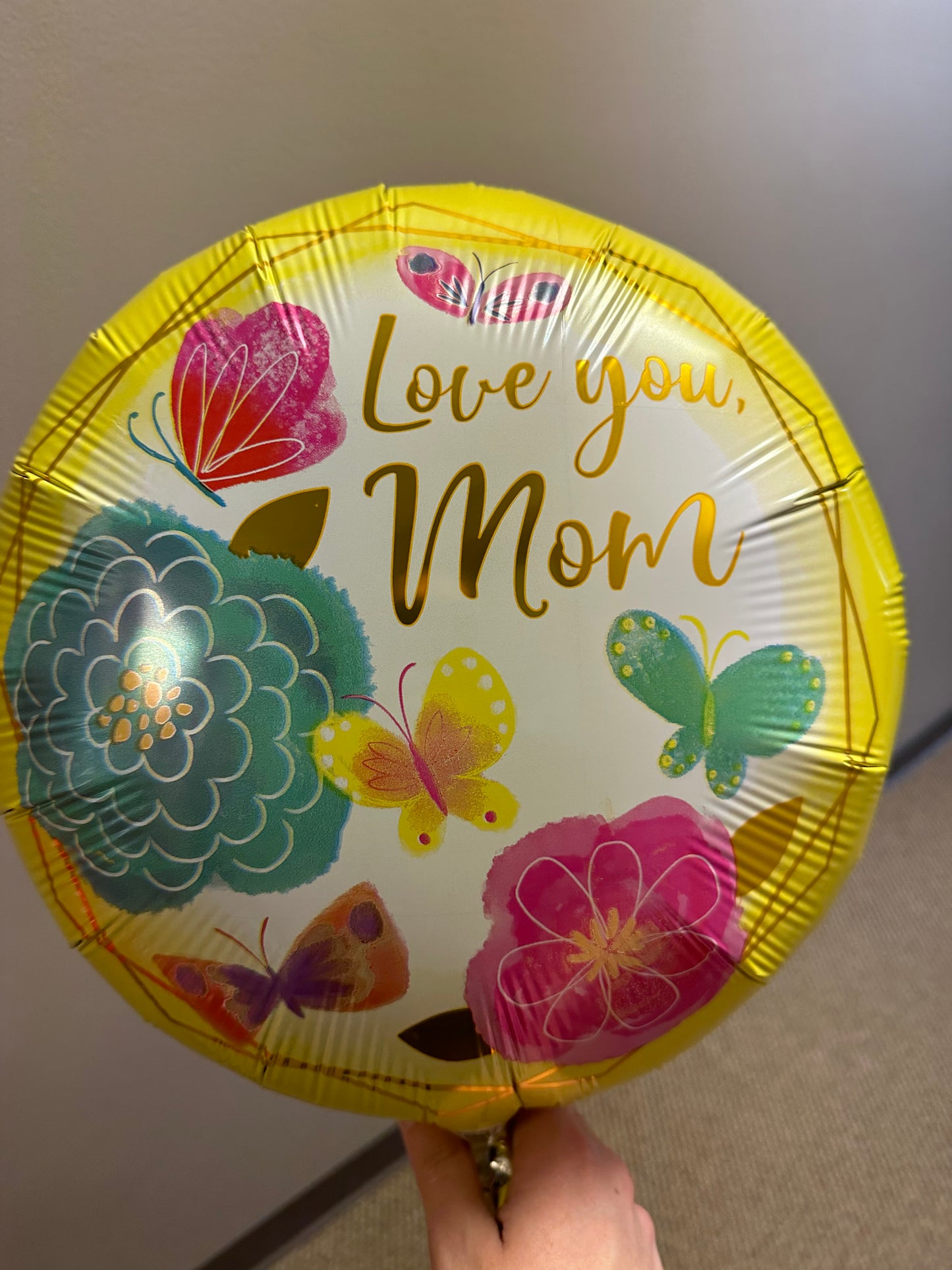 Love You Mom Gold Trim