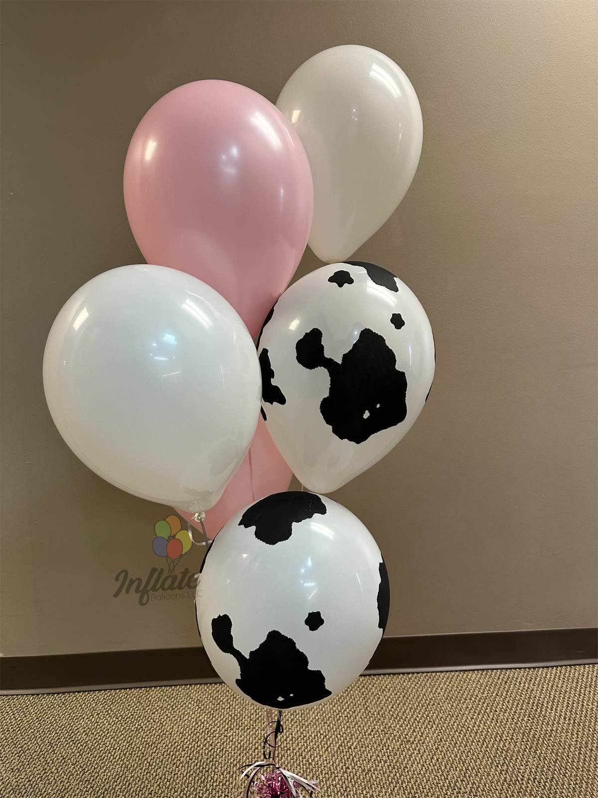 11" Latex - Cow Print