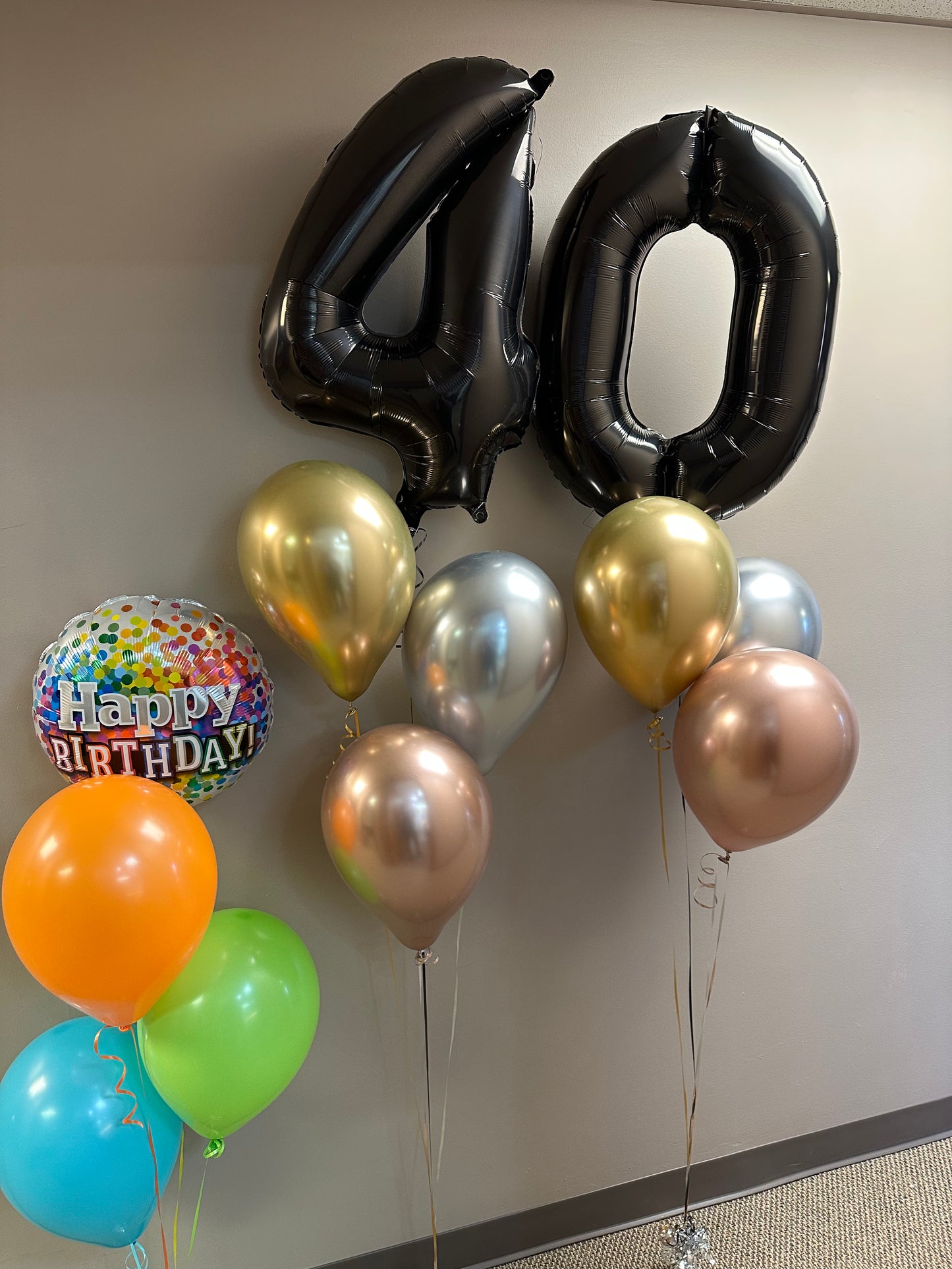 34" Large Black Numbers