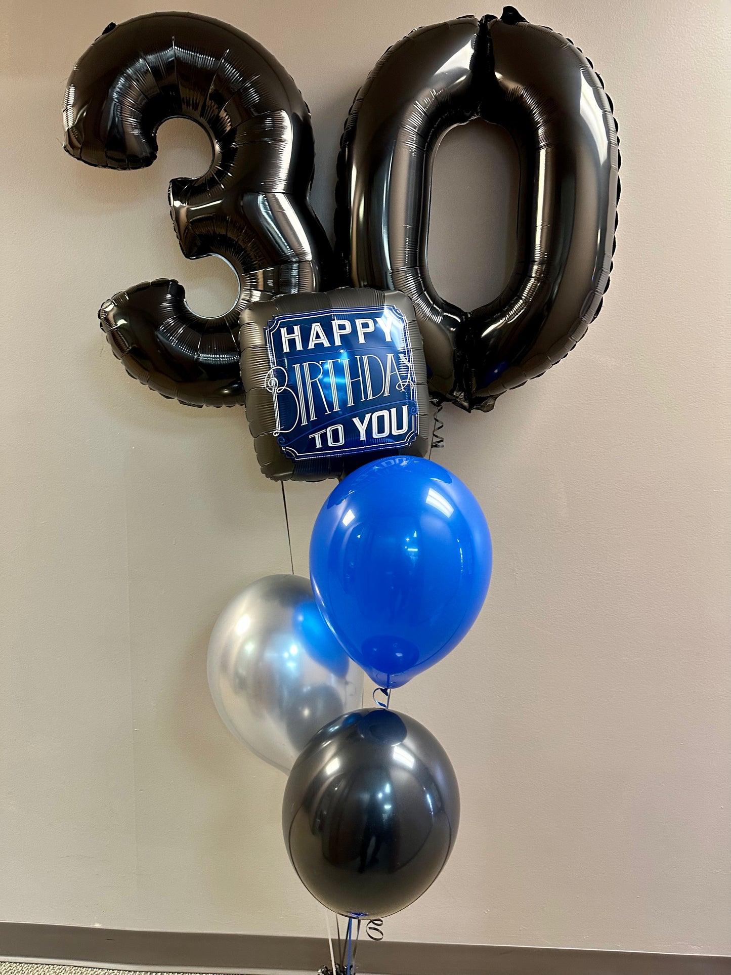 34" Large Black Numbers