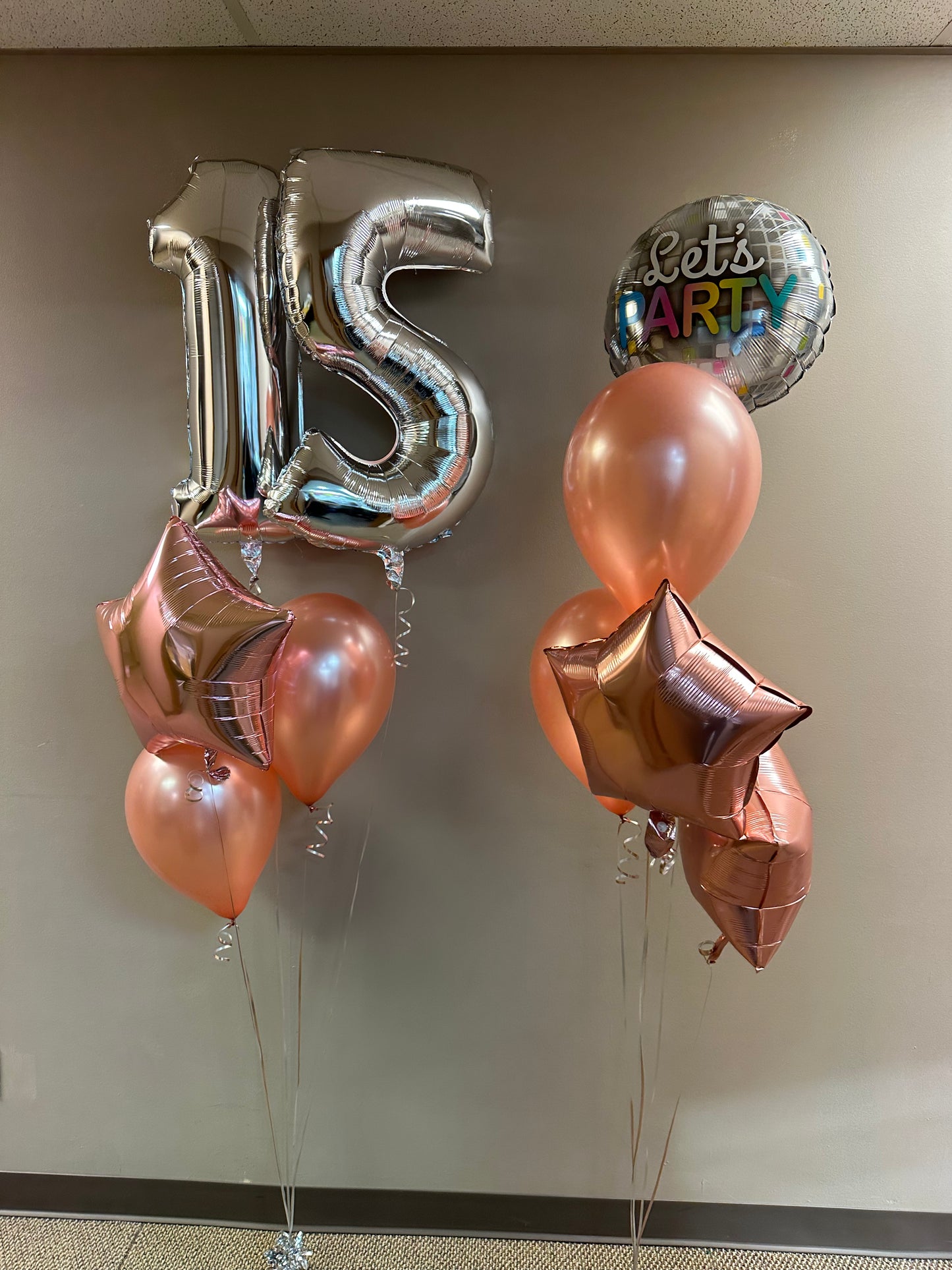 26" Midsize Silver Numbers