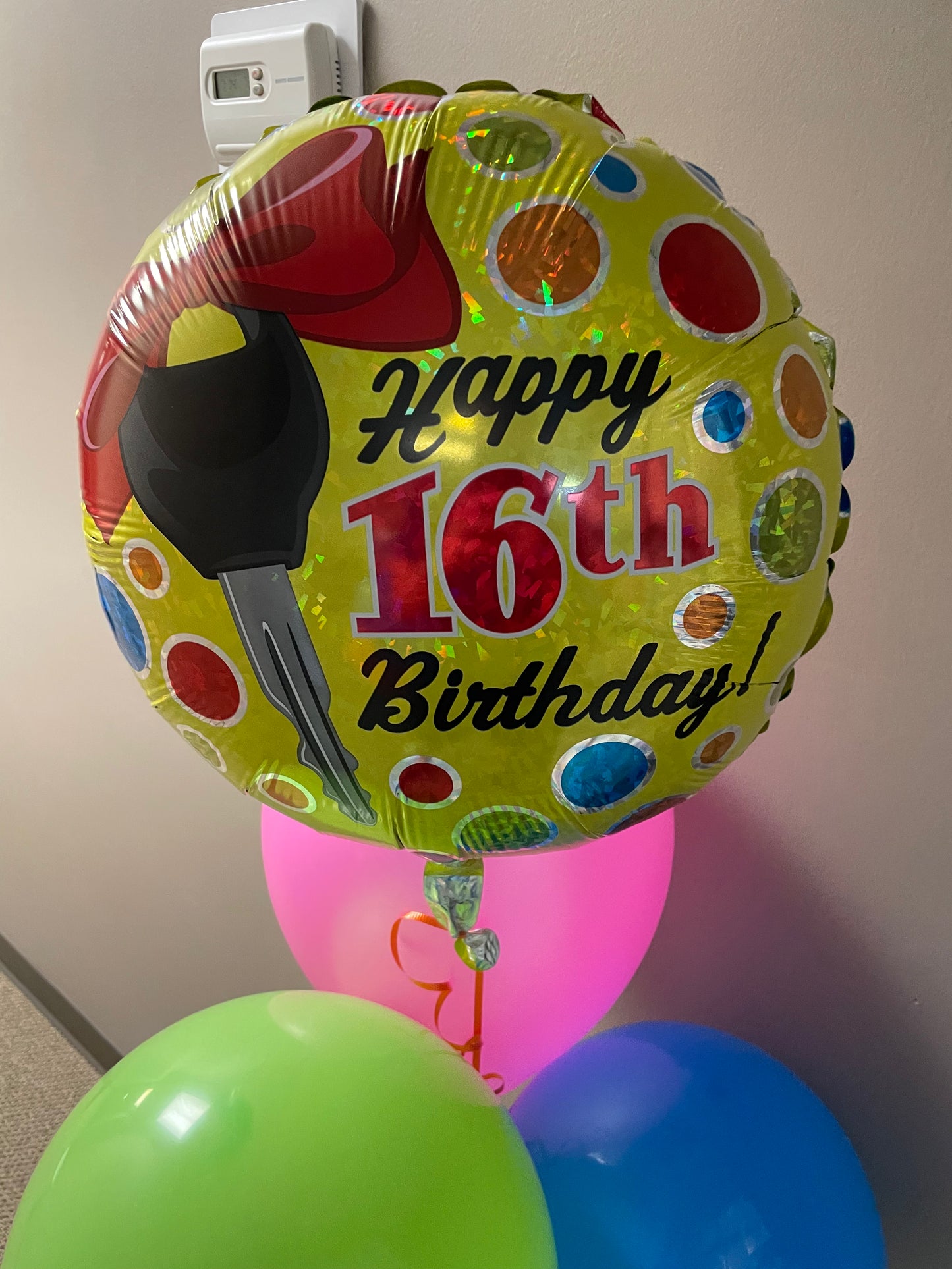 Happy Birthday - 16th Key with Bow