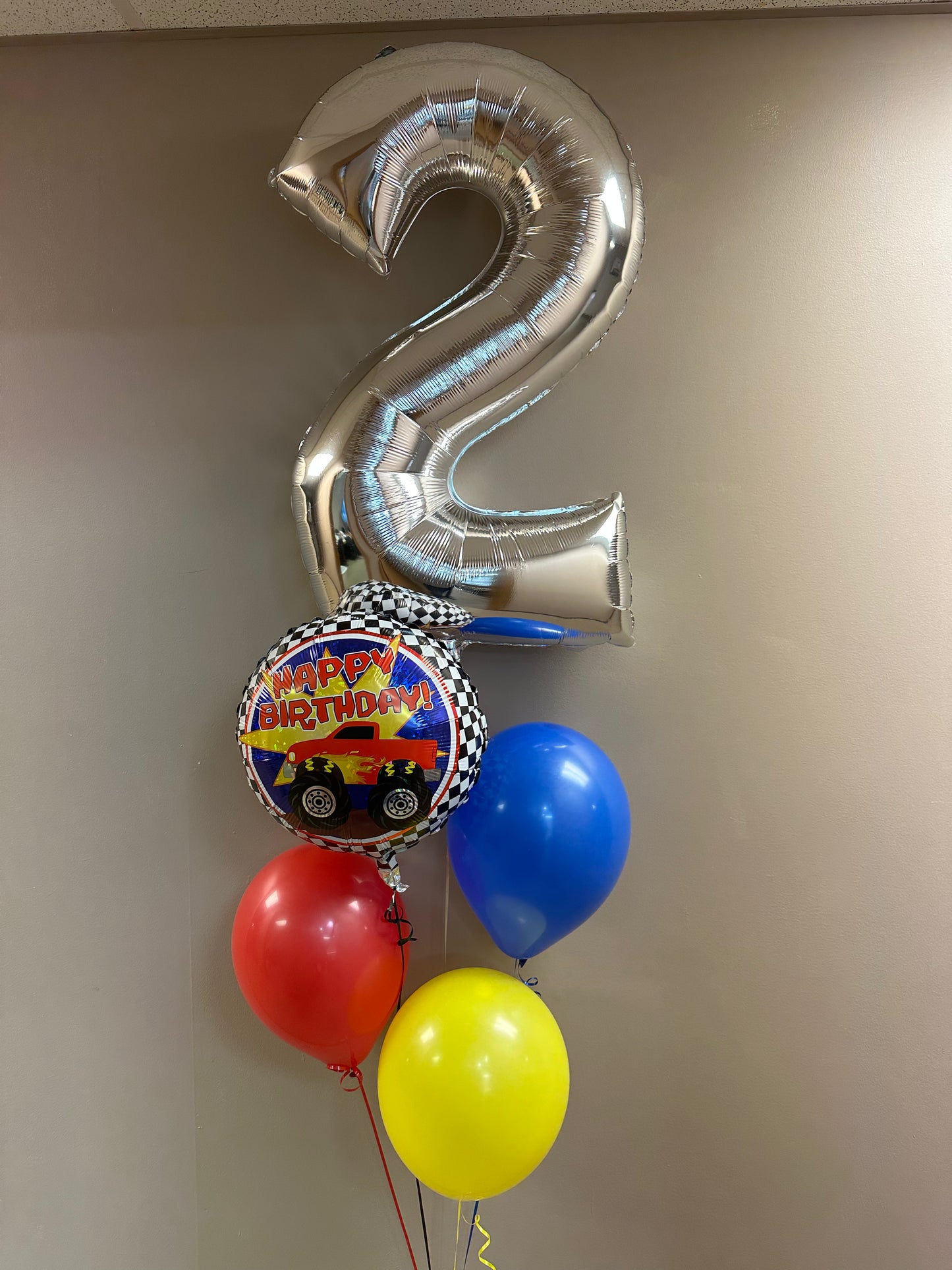 34" Large Silver Number