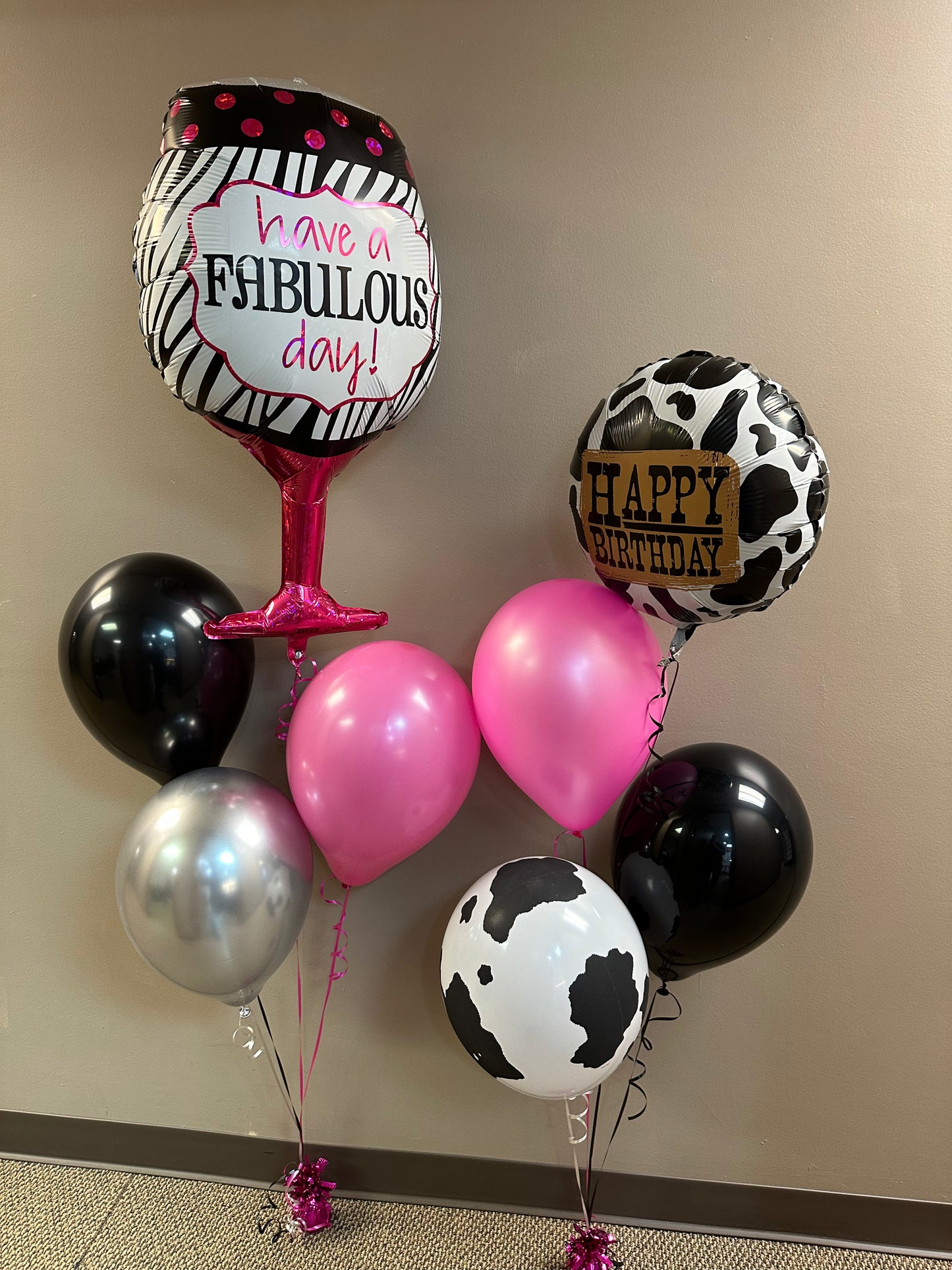 11" Latex - Cow Print