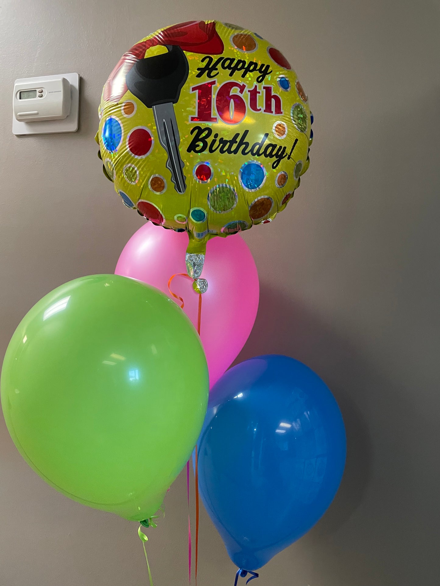 Happy Birthday - 16th Key with Bow