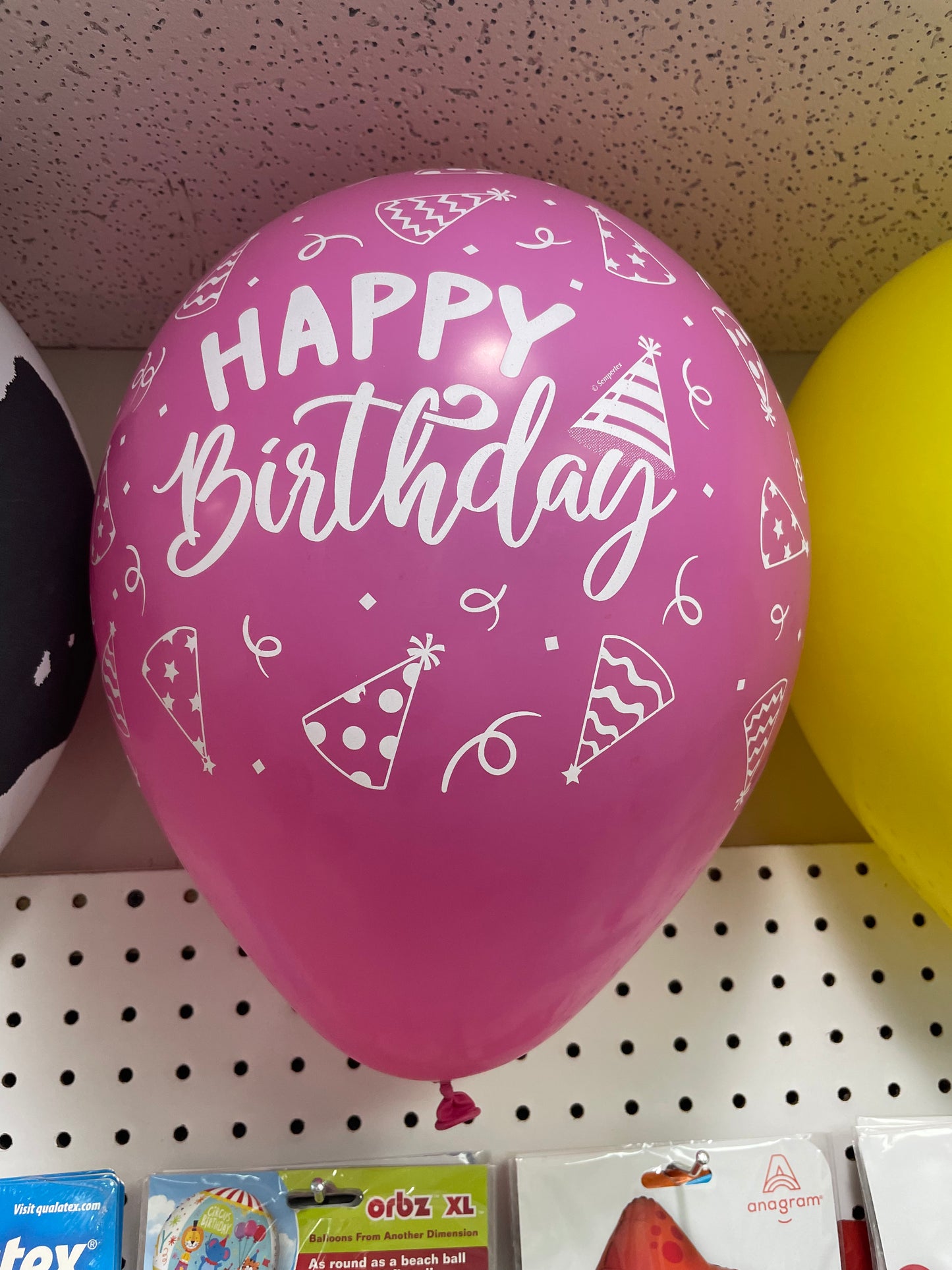 11" Latex - Happy Birthday Party Hats