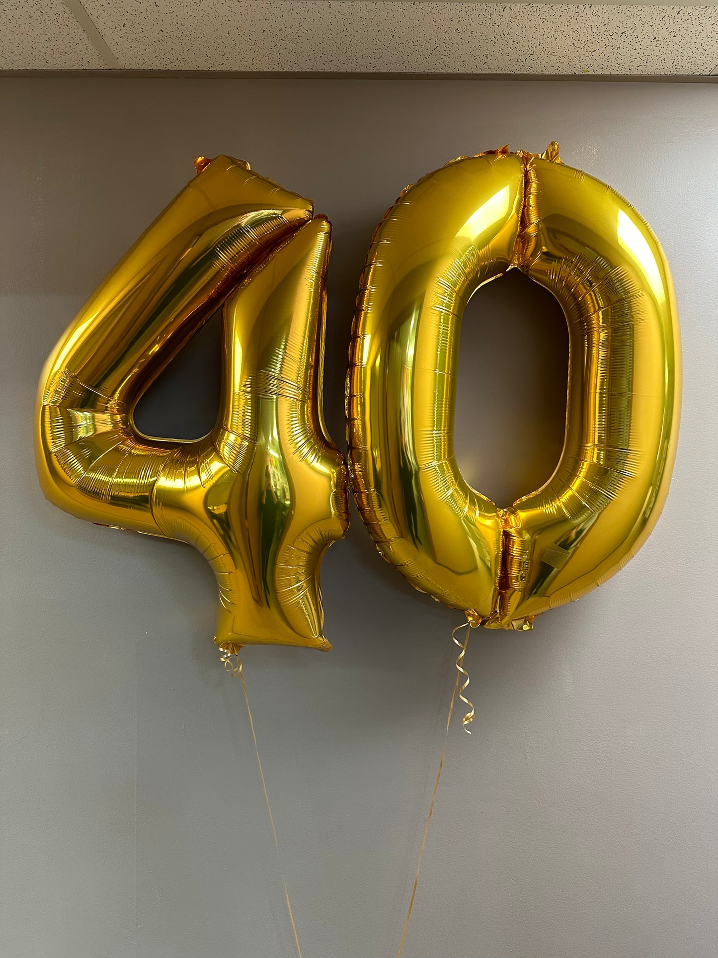 Large Traditional Gold Numbers