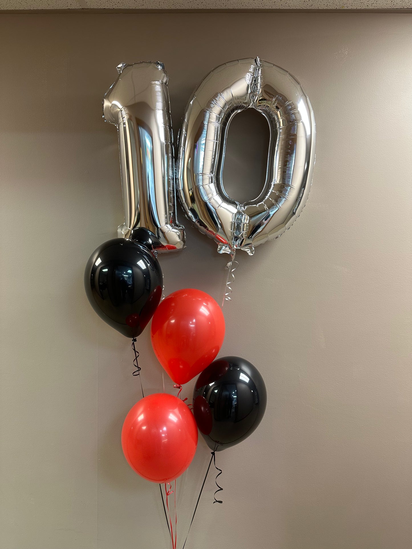 26" Midsize Silver Numbers