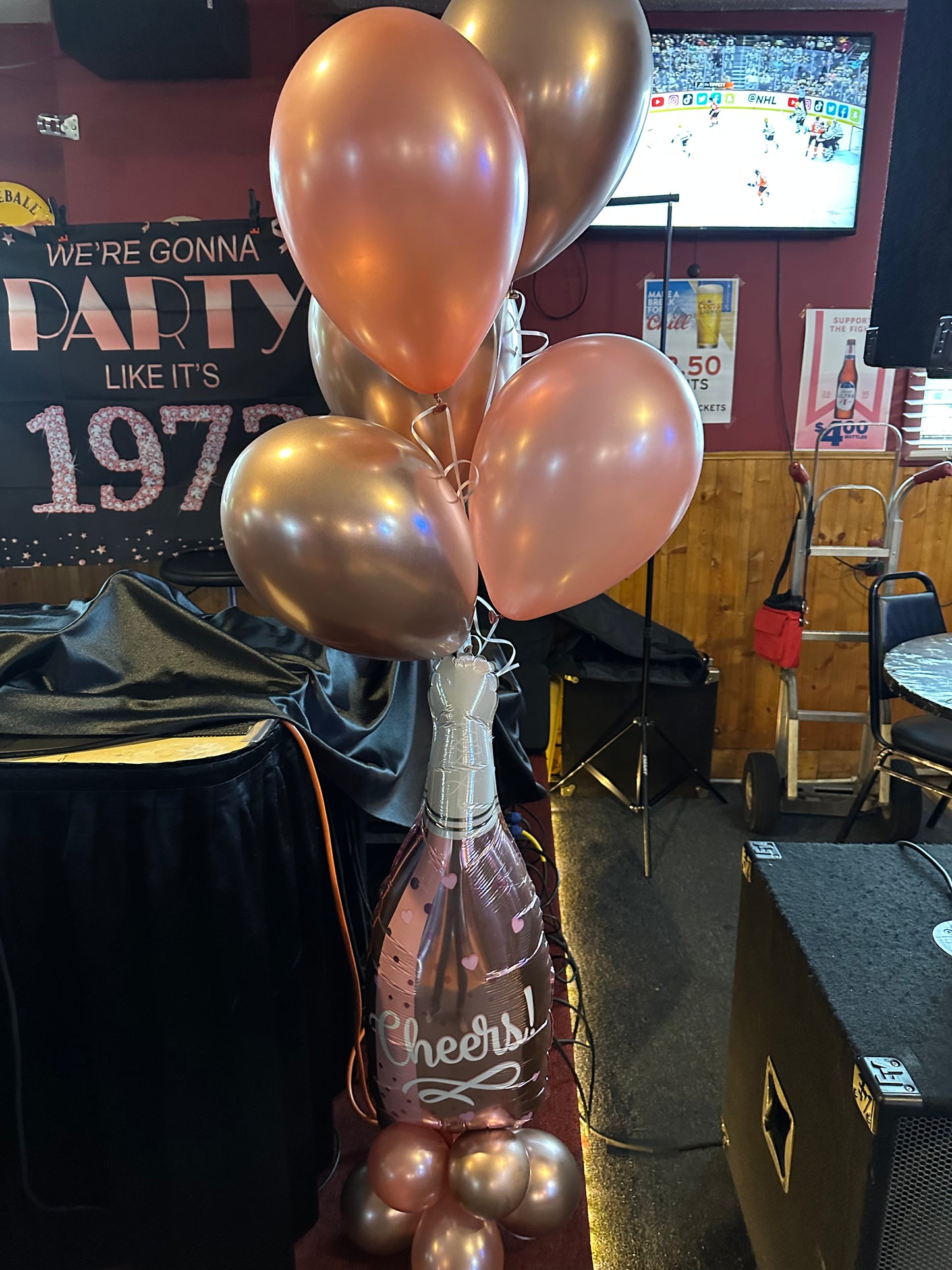 Cheers Rosé Champagne Bottle
