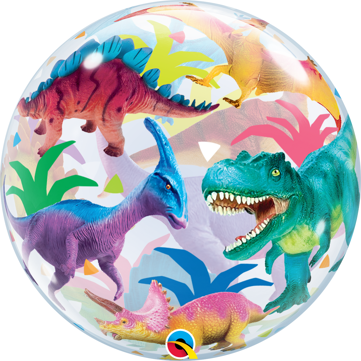Colorful Dinosaurs - Bubble