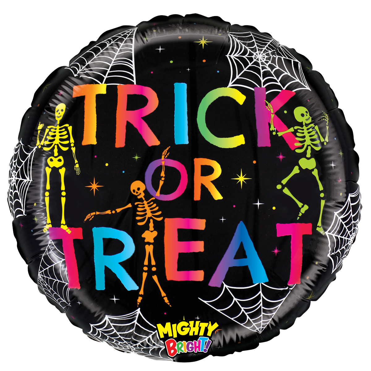 21" Mighty Trick or Treat Skeletons Balloon