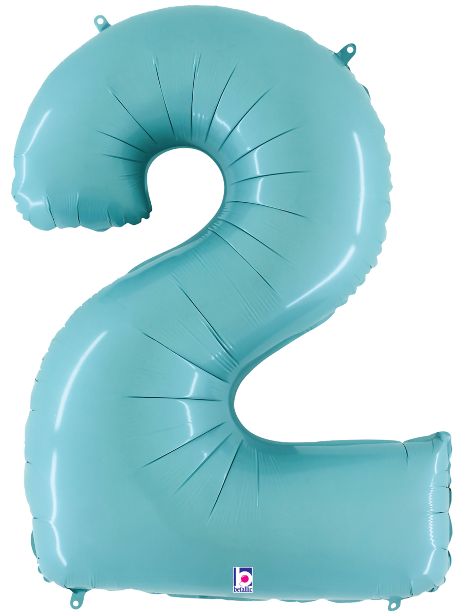 Large Pastel Blue Numbers