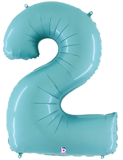 Large Pastel Blue Numbers