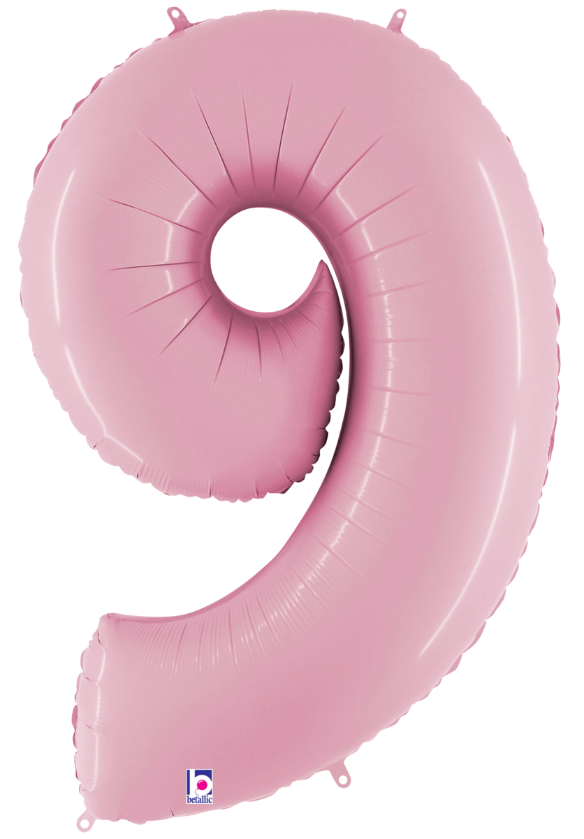 Large Pastel Pink Numbers