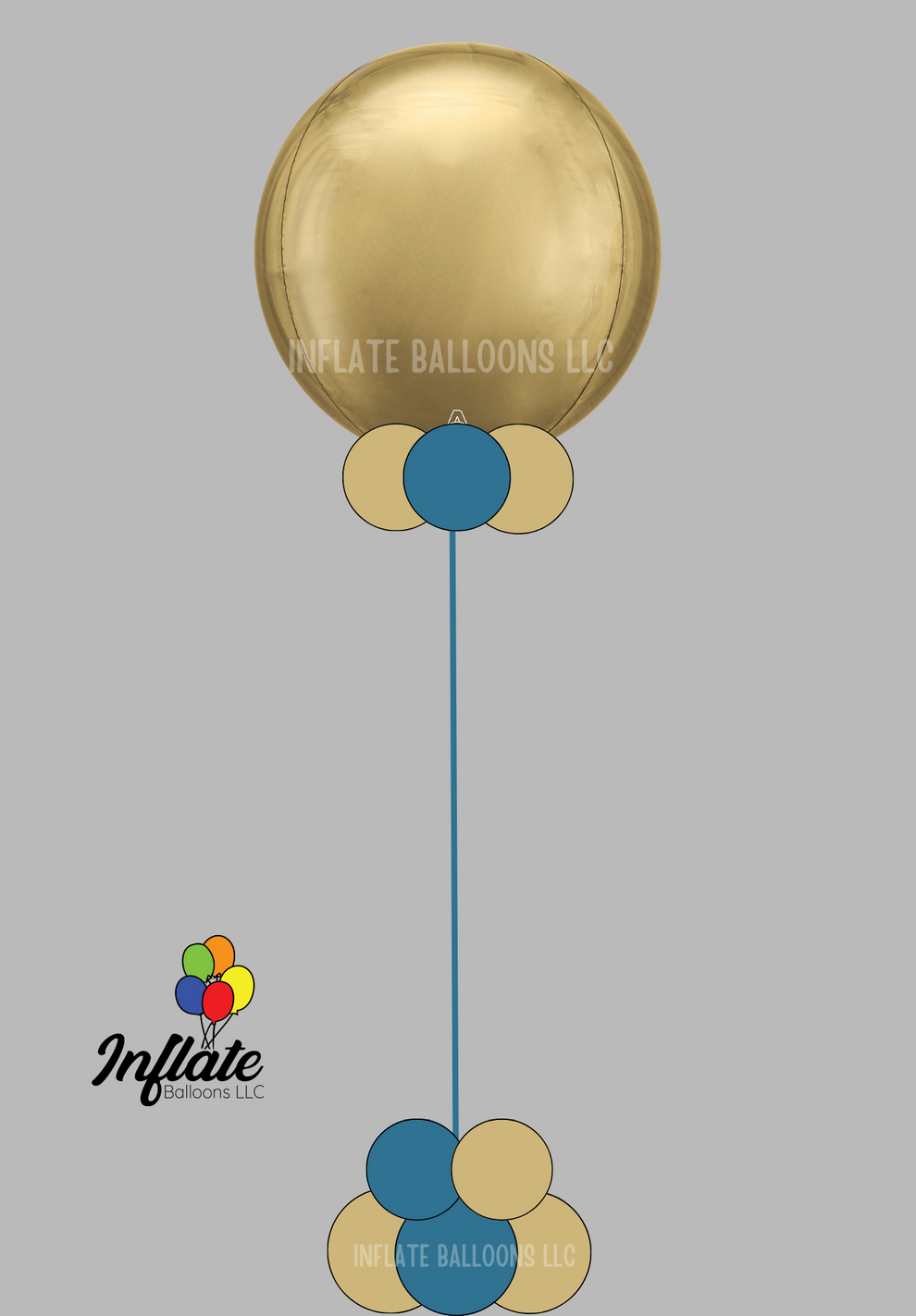 Orbz Centerpiece - Helium - Simple – Inflate Balloons