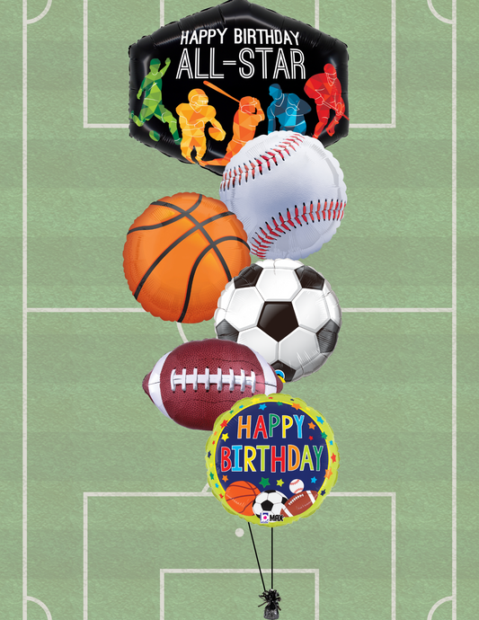 Sports Birthday Bouquet Bundle