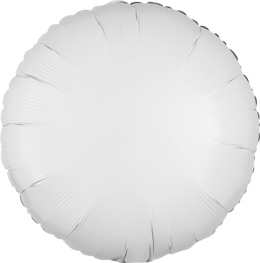 17" White Circle Foil