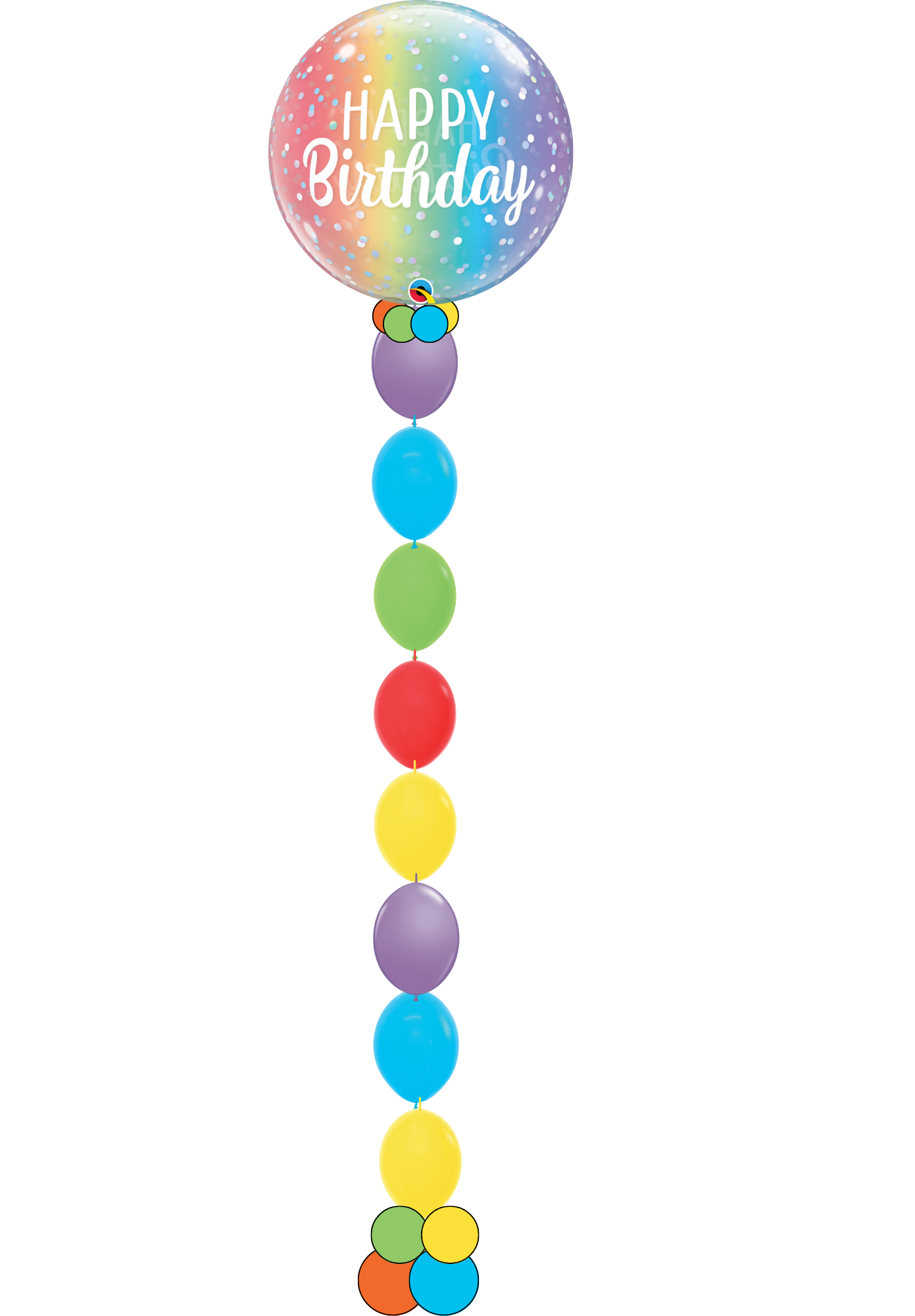 Birthday Bubble w/ bead chain