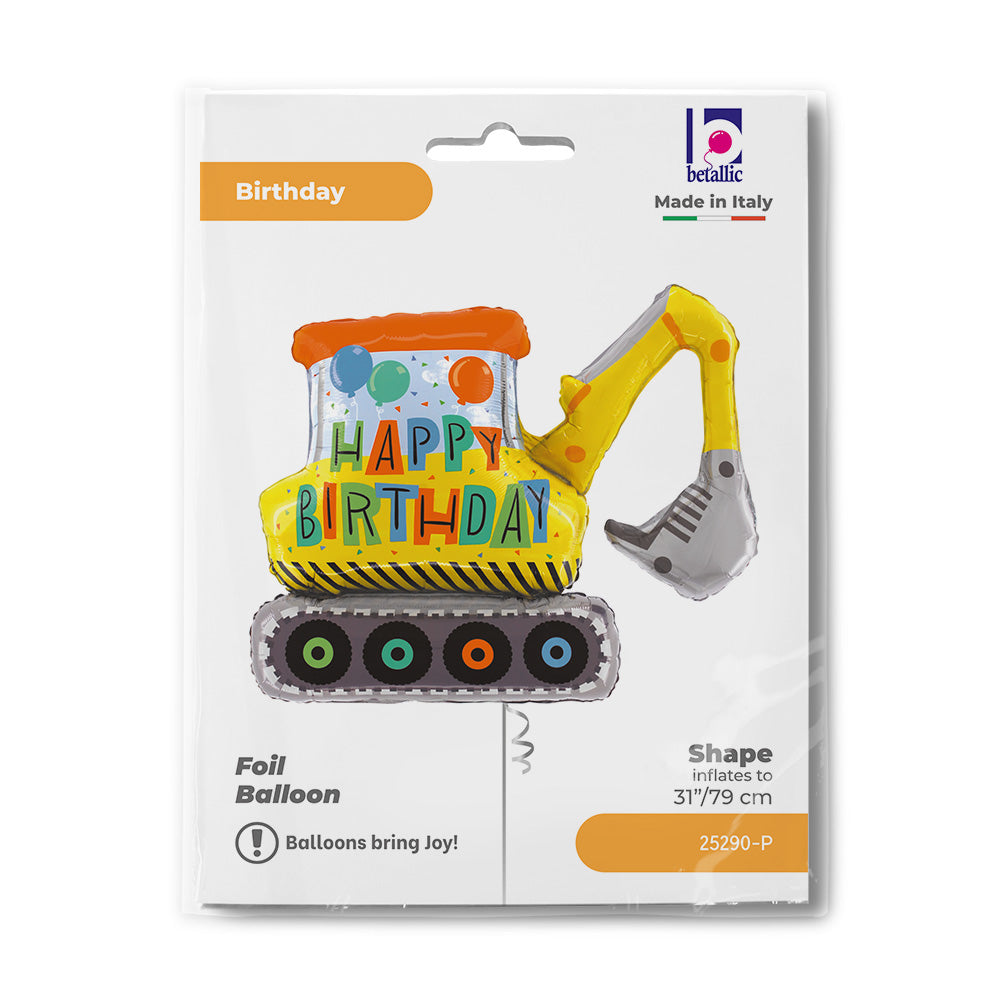 Birthday Construction Excavator - SuperShape