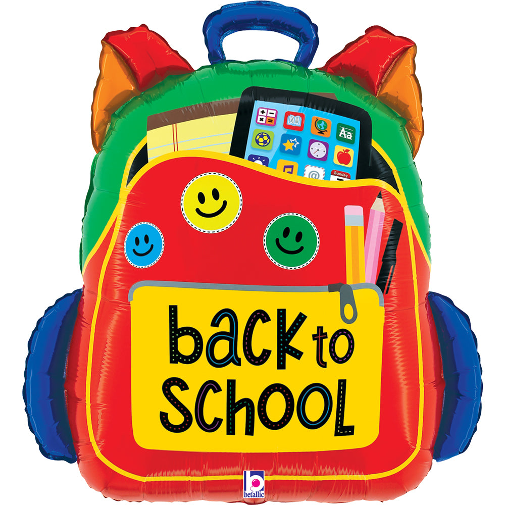 Back to School Backpack - SuperShape Balloon