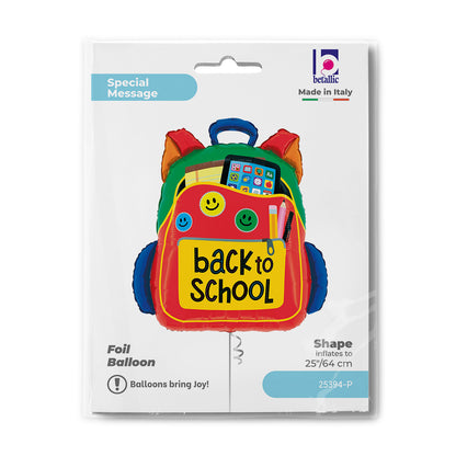 Back to School Backpack - SuperShape Balloon