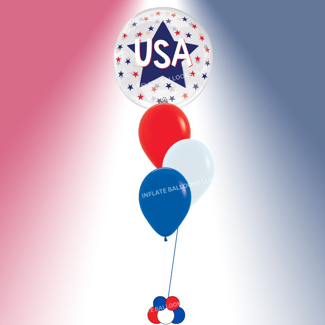 USA Bubble - Balloon Bouquet