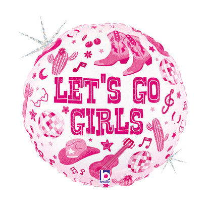 18" Happy Birthday Disco Cowgirl Party