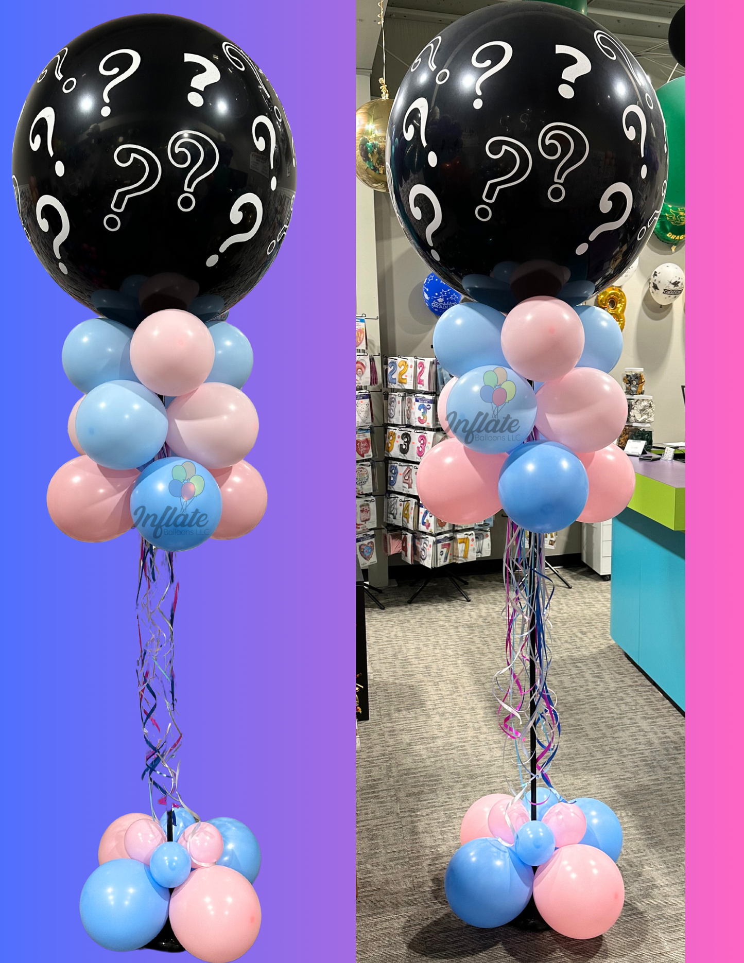 Simple Gender Reveal Column Pop-able