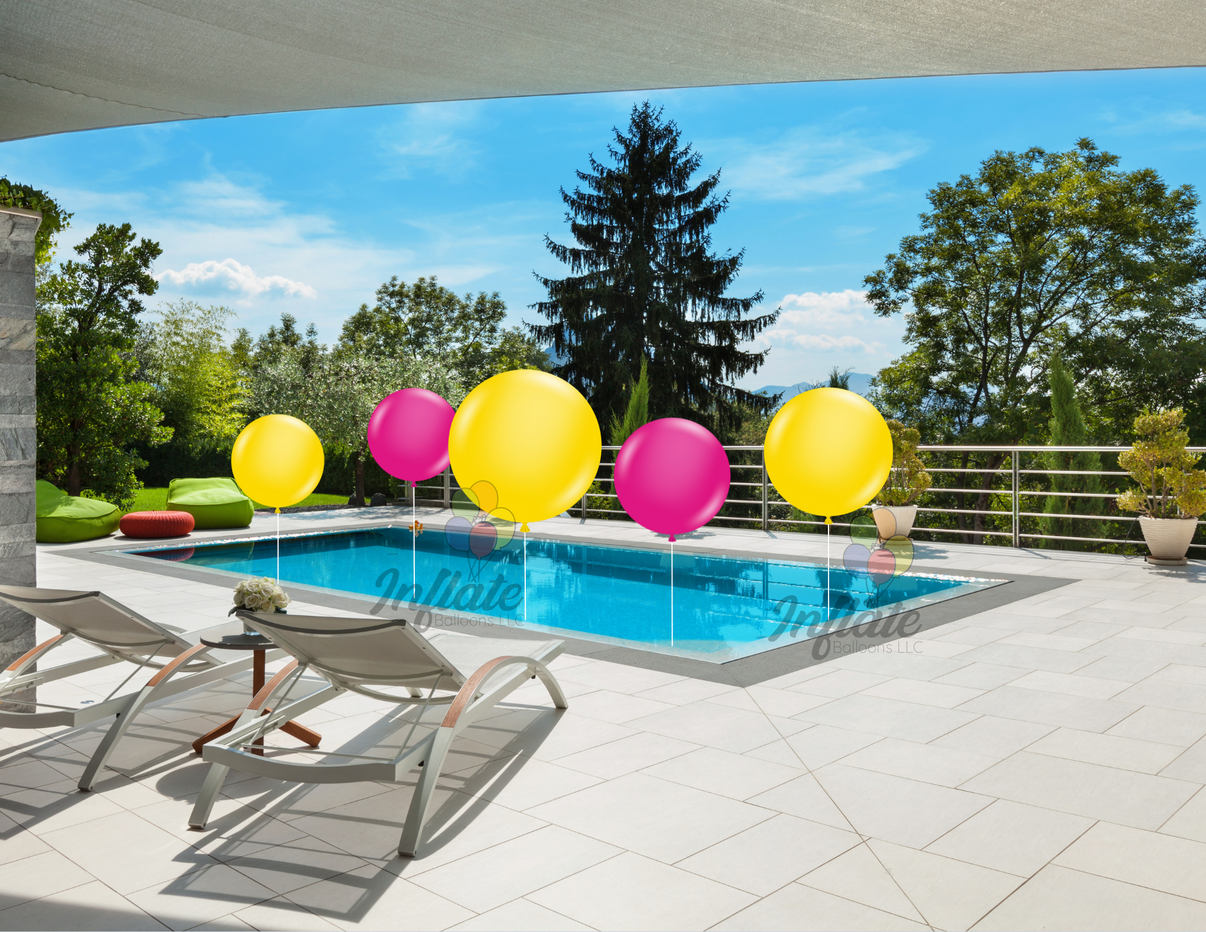 Swimming Pool Balloon Display – Inflate Balloons