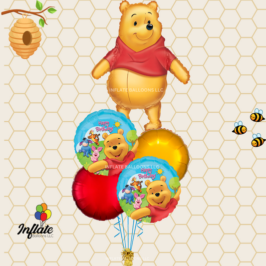 Pooh Birthday Bouquet Bundle