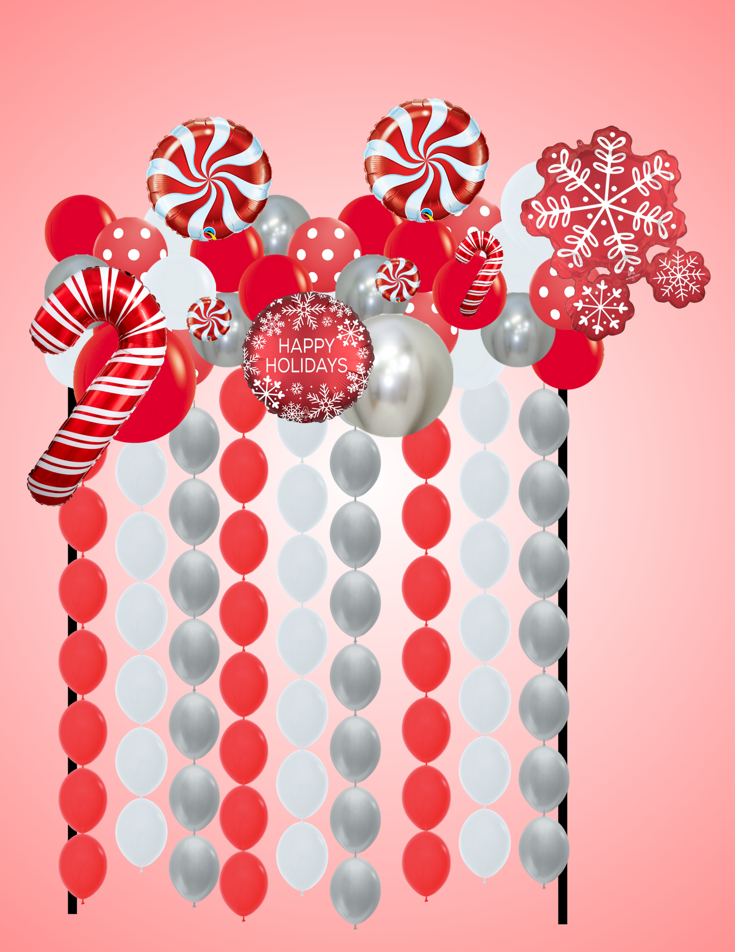 Peppermint Garland + Bead Chains Display